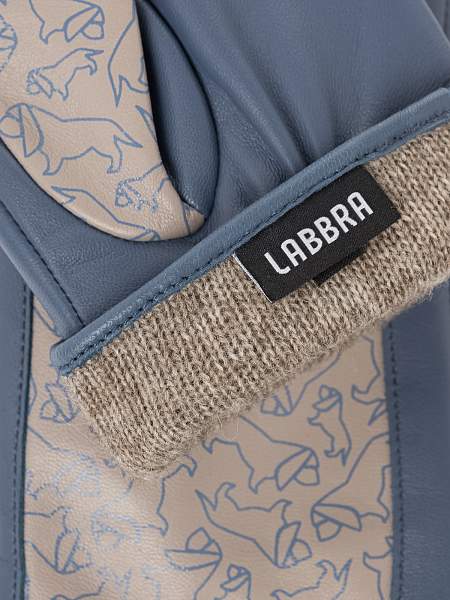 Перчатки жен п/ш LB-2534 black-beige Labbra, Артикул: LB-2534-65_01-00055 фото №1