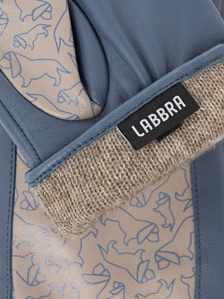 Перчатки жен п/ш LB-2534 black-beige Labbra, Артикул: LB-2534-75_01-00055 фото №1