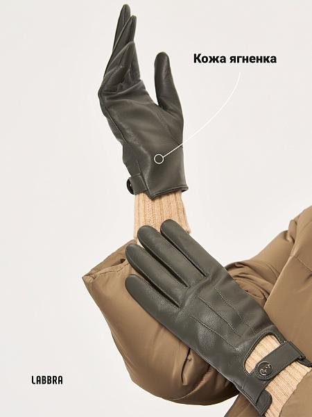 Перчатки жен п/ш LB-0981LMP olive/beige Labbra, Артикул: LB-0981LMP-7_01-000568 фото №1