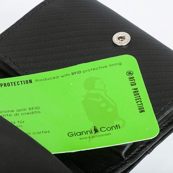 Портмоне черный Gianni Conti 3858101 black Gianni Conti, Артикул: 3858101 black фото №1