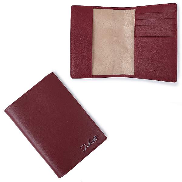 Q24019N2-51 FABRETTI Обложка для документов жен. нат. кожа Fabretti, Артикул: Q24019N2-51 фото №1