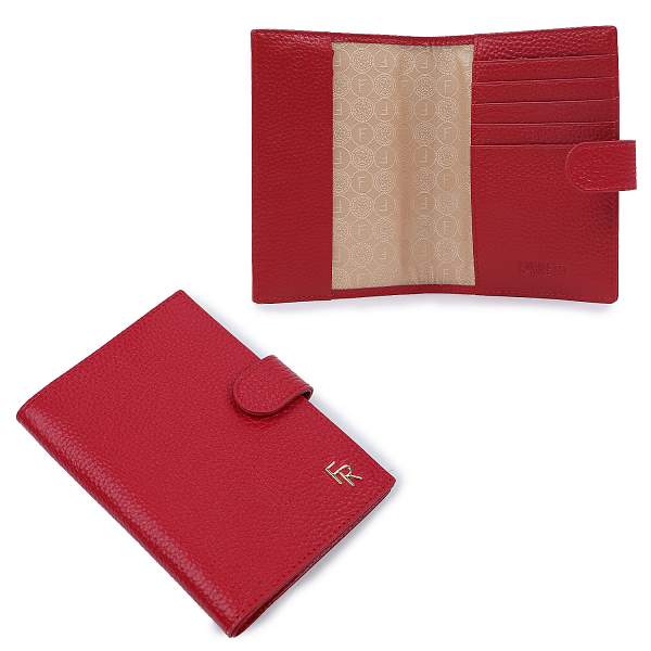 QPC14D2-4 FABRETTI Обложка для документов жен. нат. кожа Fabretti, Артикул: QPC14D2-4 фото №1