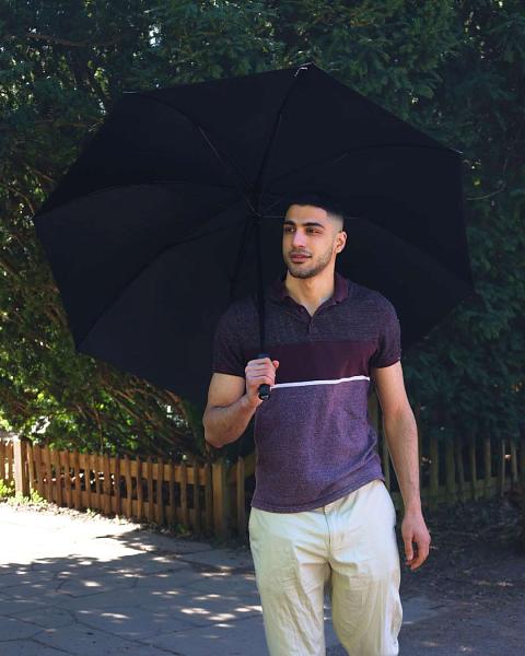 S942-01 Caddie Golf Black (Черный) Зонт мужской гольфер Fulton Fulton, Артикул: S942-01 фото №1