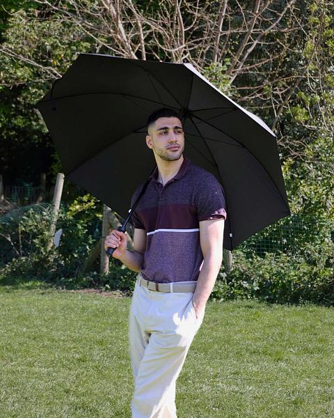 S942-01 Caddie Golf Black (Черный) Зонт мужской гольфер Fulton Fulton, Артикул: S942-01 фото №1