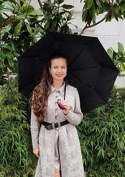 G818-4504 Chelsea-2 City Stripe Black Grey Зонт мужской автомат Fulton Fulton, Артикул: G818-4504 фото №1