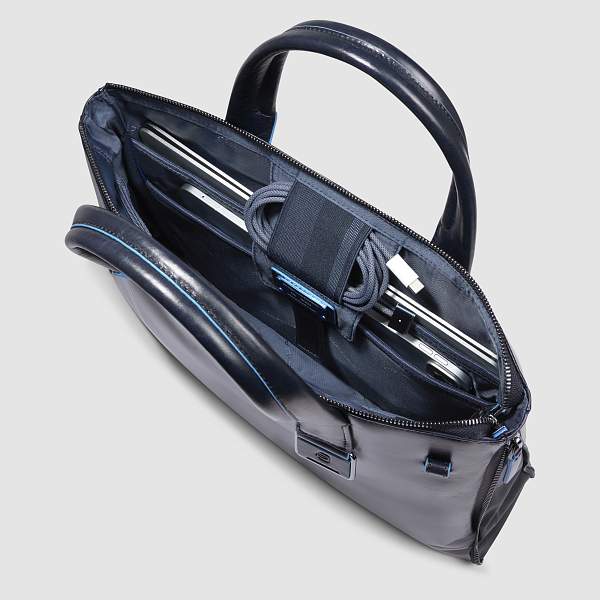 Сумка Piquadro кожаная темно-синяя CA6857B2/BLU2 Piquadro, Артикул: CA6857B2/BLU2 фото №1