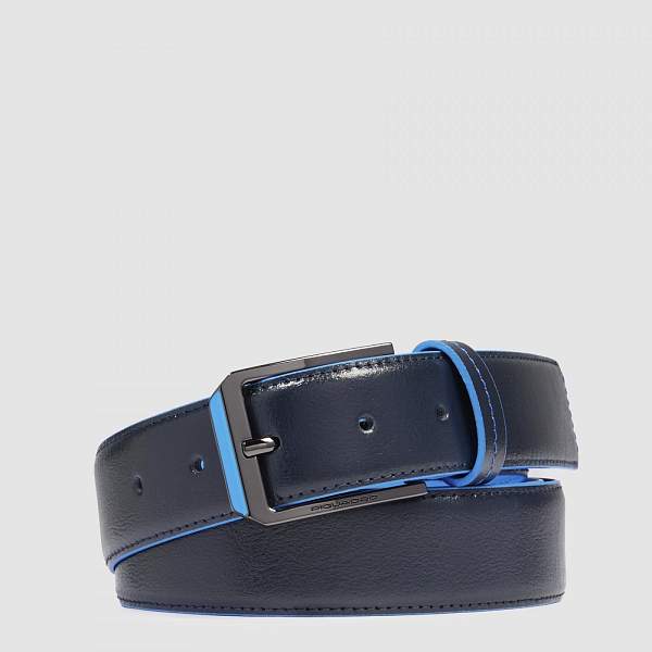 Ремень Piquadro CU6743B2/BLU2 мужской кожаный синий Piquadro, Артикул: CU6743B2/BLU2 фото №1