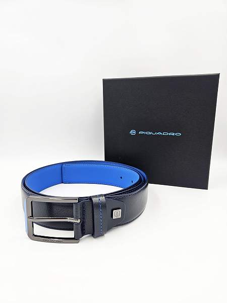 Ремень Piquadro CU6743B2/BLU2 мужской кожаный синий Piquadro, Артикул: CU6743B2/BLU2 фото №1