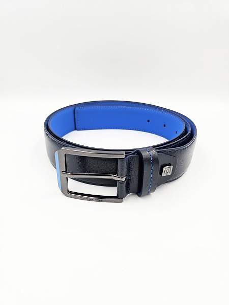 Ремень Piquadro CU6743B2/BLU2 мужской кожаный синий Piquadro, Артикул: CU6743B2/BLU2 фото №1