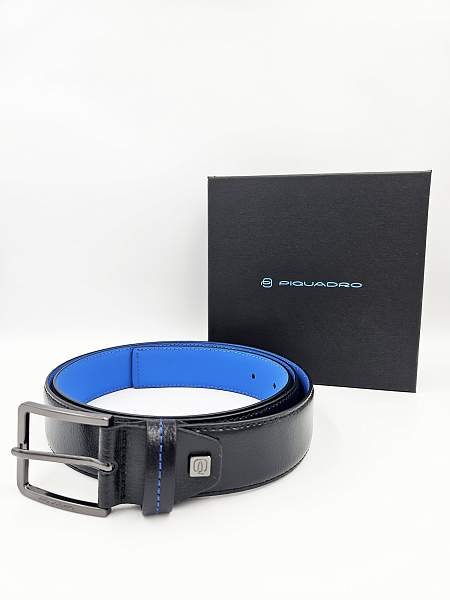 Ремень Piquadro CU6743B2/N мужской кожаный черный Piquadro, Артикул: CU6743B2/N фото №1