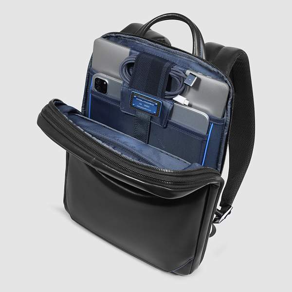 Рюкзак Piquadro CA6311B2/N с расширением кожаный черный Piquadro, Артикул: CA6311B2/N фото №1