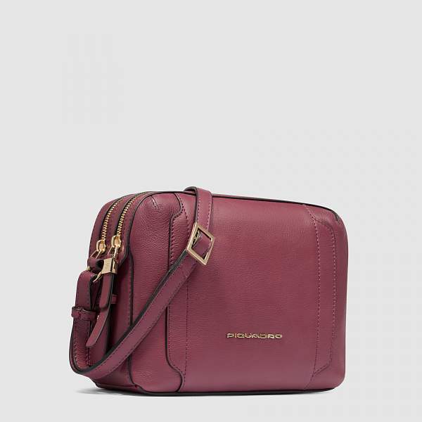 Женская сумка через плечо Piquadro BD4870W92/BO кожаная бордовая Piquadro, Артикул: BD4870W92/BO фото №1