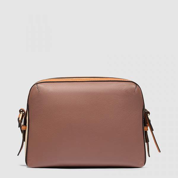 Женская сумка через плечо Piquadro BD4870W92/MBE кожаная бежевая-оранжевая Piquadro, Артикул: BD4870W92/MBE фото №1