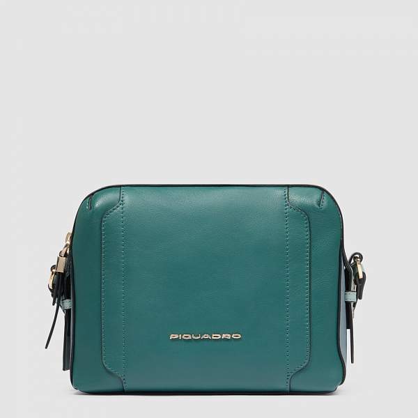 Женская сумка через плечо Piquadro BD4870W92/OTAV кожаная зелёная Piquadro, Артикул: BD4870W92/OTAV фото №1