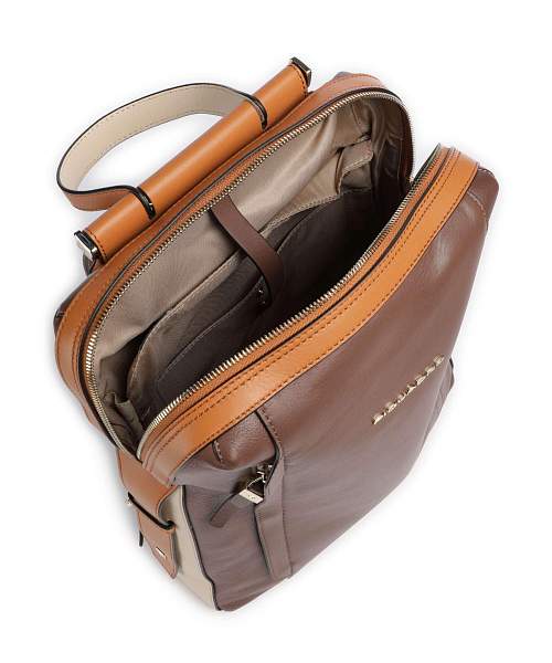 Женский кожаный рюкзак Piquadro CA4576W92/MBE бежевый-оранжевый Piquadro, Артикул: CA4576W92/MBE фото №1