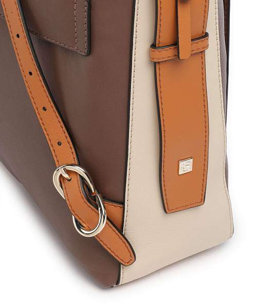 Женский кожаный рюкзак Piquadro CA4576W92/MBE бежевый-оранжевый Piquadro, Артикул: CA4576W92/MBE фото №1