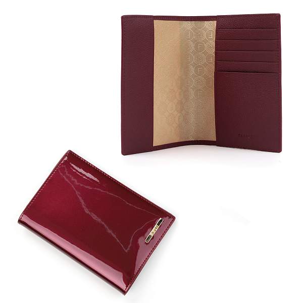 Q250019L-51 FABRETTI Обложка для документов  жен. нат. кожа Fabretti, Артикул: Q250019L-51 фото №1