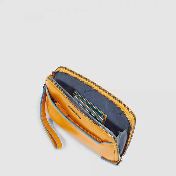 Клатч с двумя отделениями Piquadro AC6901B2R/G жёлтый Piquadro, Артикул: AC6901B2R/G фото №1