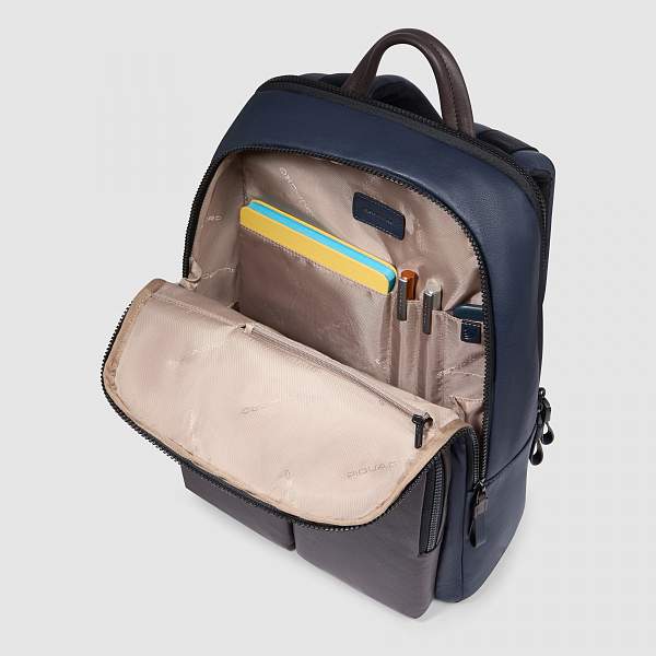 Кожаный рюкзак Piquadro CA3869AP/BLUTM мужской сине-коричневый Piquadro, Артикул: CA3869AP/BLUTM фото №1