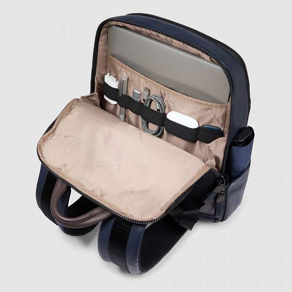 Кожаный рюкзак Piquadro CA3869AP/BLUTM мужской сине-коричневый Piquadro, Артикул: CA3869AP/BLUTM фото №1