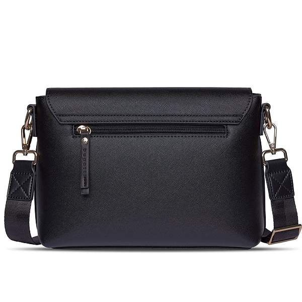 Сумка наплечная женская BUGATTI Ella, черная, полиуретан, 27х9х20,5 см 496628S01 BUGATTI, Артикул: 496628S01 фото №1