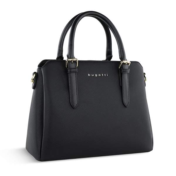 Сумка женская BUGATTI Ella, черная, полиуретан, 30х12х23 см 493623S01 BUGATTI, Артикул: 493623S01 фото №1
