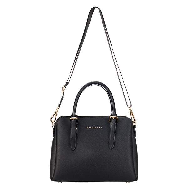 Сумка женская BUGATTI Ella, черная, полиуретан, 30х12х23 см 493623S01 BUGATTI, Артикул: 493623S01 фото №1