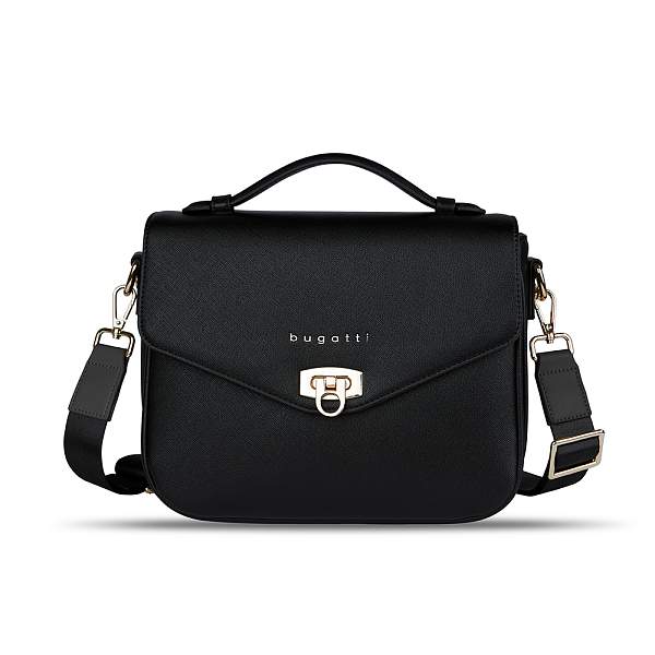 Сумка женская BUGATTI Ella, черная, полиуретан, 29х10х22 см 496634S01 BUGATTI, Артикул: 496634S01 фото №1