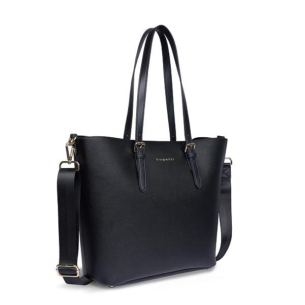 Сумка-шоппер женская BUGATTI Ella, черная, полиуретан, 47,5х12х32 см 493625S01 BUGATTI, Артикул: 493625S01 фото №1