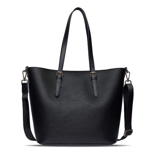 Сумка-шоппер женская BUGATTI Ella, черная, полиуретан, 47,5х12х32 см 493625S01 BUGATTI, Артикул: 493625S01 фото №1