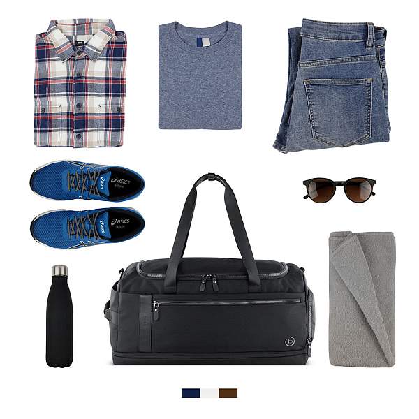 Сумка дорожная BUGATTI Nero, черная, нейлон 1680D/кожа, 58х27х30 см 49640701 BUGATTI, Артикул: 49640701 фото №1