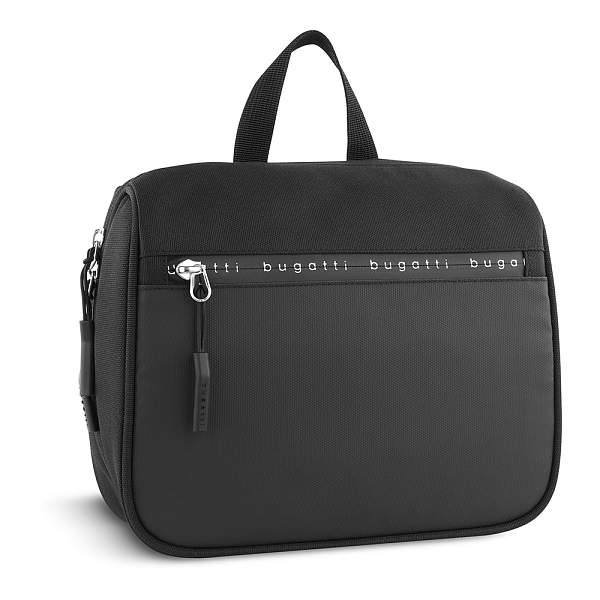 Несессер BUGATTI Blanc Delight, чёрный, нейлон RPET600D/тарпаулин/полиэстер, 24х9х21 см, 3,6 л 49451301 BUGATTI, Артикул: 49451301 фото №1