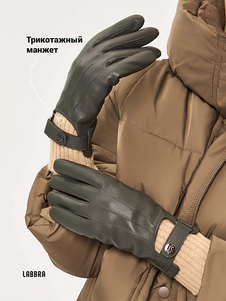 Перчатки жен п/ш LB-0981LMP olive/beige Labbra, Артикул: LB-0981LMP-8_01-000568 фото №1