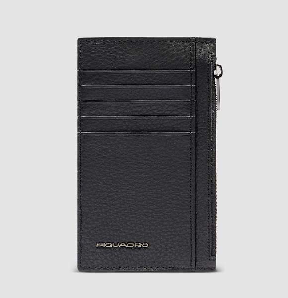 Чехол кожаный Piquadro для банковских карт черный PP6561MOSR/N Piquadro, Артикул: PP6561MOSR/N фото №1