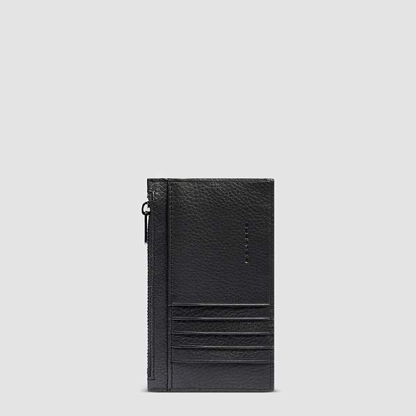 Чехол кожаный Piquadro для банковских карт черный PP6561MOSR/N Piquadro, Артикул: PP6561MOSR/N фото №1