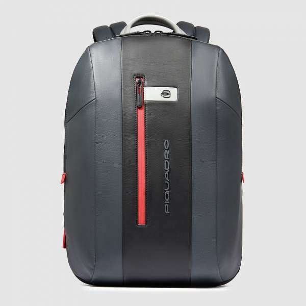 Городской-рюкзак кожаный Piquadro CA6384UB00/GRN черно-серый Piquadro, Артикул: CA6384UB00/GRN фото №1