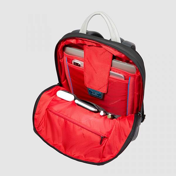 Городской-рюкзак кожаный Piquadro CA6384UB00/GRN черно-серый Piquadro, Артикул: CA6384UB00/GRN фото №1