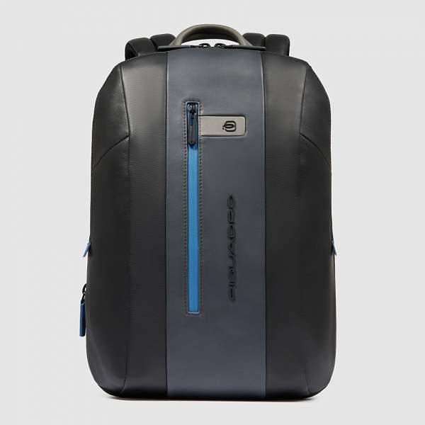 Городской-рюкзак кожаный Piquadro CA6384UB00/NGR серо-черный Piquadro, Артикул: CA6384UB00/NGR фото №1
