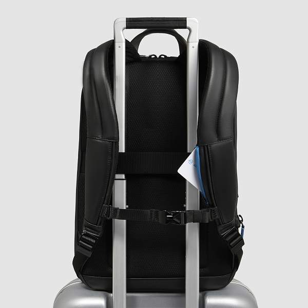 Городской-рюкзак кожаный Piquadro CA6384UB00/NGR серо-черный Piquadro, Артикул: CA6384UB00/NGR фото №1