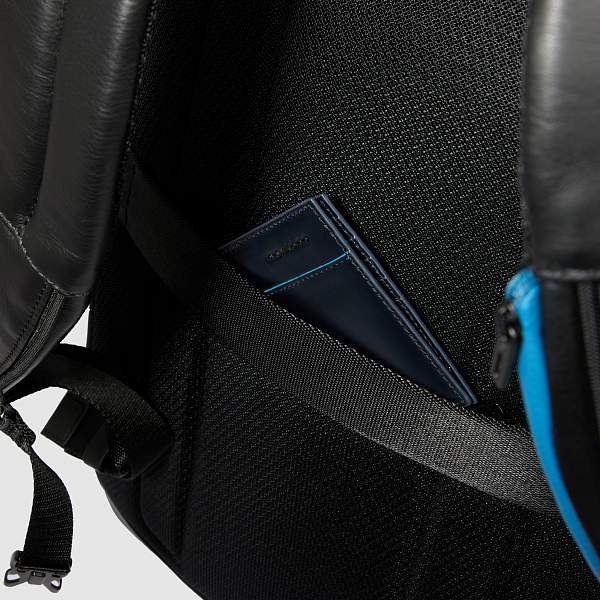 Городской-рюкзак кожаный Piquadro CA6384UB00/NGR серо-черный Piquadro, Артикул: CA6384UB00/NGR фото №1