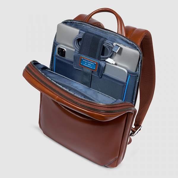 Рюкзак Piquadro CA6311B2/M с расширением кожаный светло-коричневый Piquadro, Артикул: CA6311B2/M фото №1