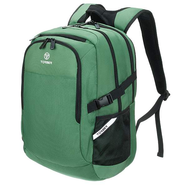 Рюкзак TORBER FORGRAD с отделением для ноутбука 16", зеленый, полиэстер, 47 х 34 x 28 см T2585G Torber, Артикул: T2585G фото №1