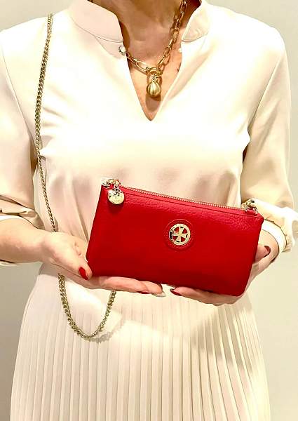 Клатч NARVIN 9245-Polo Red Vasheron, Артикул: 9245-Polo Red фото №1