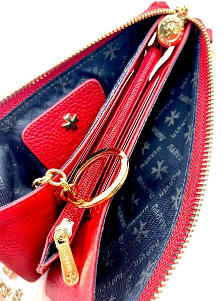 Клатч NARVIN 9245-Polo Red Vasheron, Артикул: 9245-Polo Red фото №1