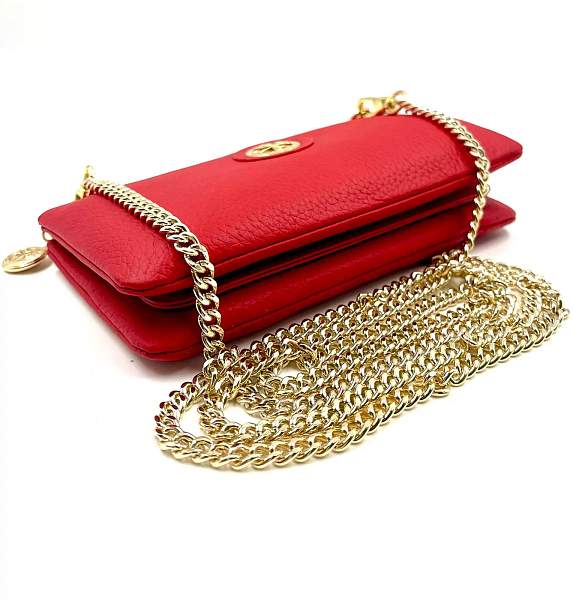 Клатч NARVIN 9245-Polo Red Vasheron, Артикул: 9245-Polo Red фото №1