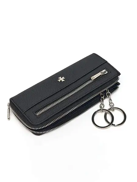 Ключница из натуральной кожи NARVIN 9280-Polo Black Vasheron, Артикул: 9280-Polo Black фото №1