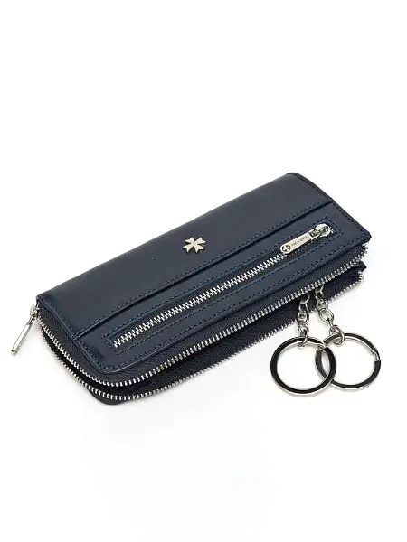 Ключница из натуральной кожи NARVIN 9280-Vegetta D.Blue Vasheron, Артикул: 9280-Vegetta D.Blue фото №1