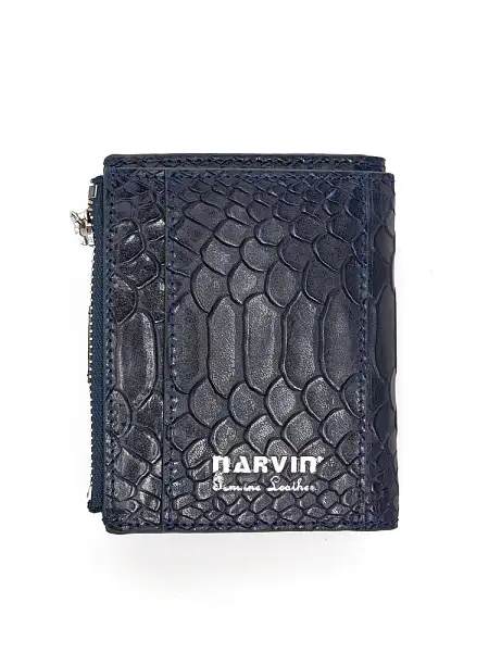 Женский кожаный кошелек-картхолдер 9564-Anaconda D.Blue Vasheron, Артикул: 9564-Anaconda D.Blue фото №1