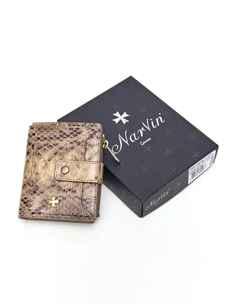 Женский кожаный кошелек-картхолдер 9564-Piton Sand Vasheron, Артикул: 9564-Piton Sand фото №1