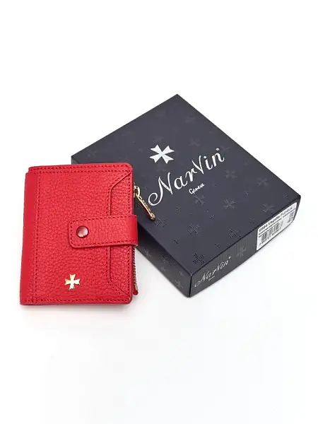 Женский кожаный кошелек-картхолдер 9564-Polo Red Vasheron, Артикул: 9564-Polo Red фото №1